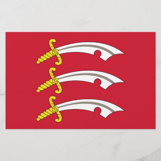 エセックス国旗（イギリス郡） 便箋 (正面)