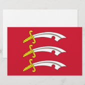 エセックス国旗（イギリス郡） 便箋 (正面/裏面)