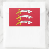 エセックス国旗 長方形シール (バッグ)