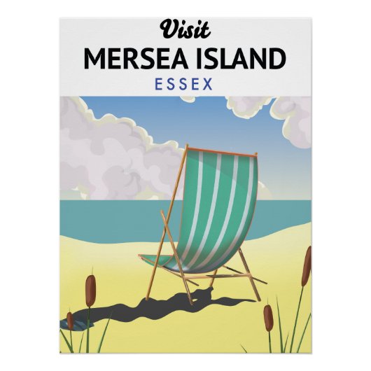 エセックス州の旅行ポスター:マージア島 ポスター (正面)