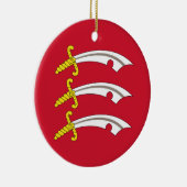 エセックス州旗（UK県） セラミックオーナメント (右)