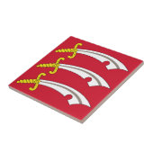 エセックス州旗（UK県） タイル (側面)