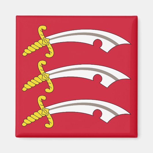 エセックス州旗（UK県） マグネット (正面)