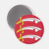 エセックス州旗（UK県） マグネット (正面/裏面)