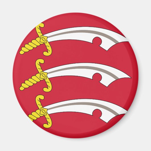 エセックス州旗（UK県） マグネット (正面)