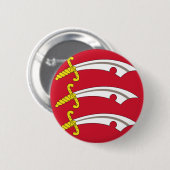 エセックス州旗（UK県） 缶バッジ (正面&裏面)