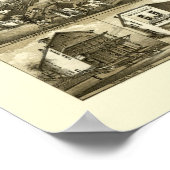 エセックス, CTパノラママップ – 1881 ポスター (角)