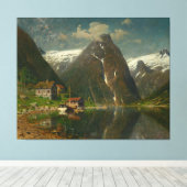 エセフィヨールデンのアデルスティーン・ノーマン・ムンケンガード・ガード キャンバスプリント (インサイチュ (ウッドフロア))