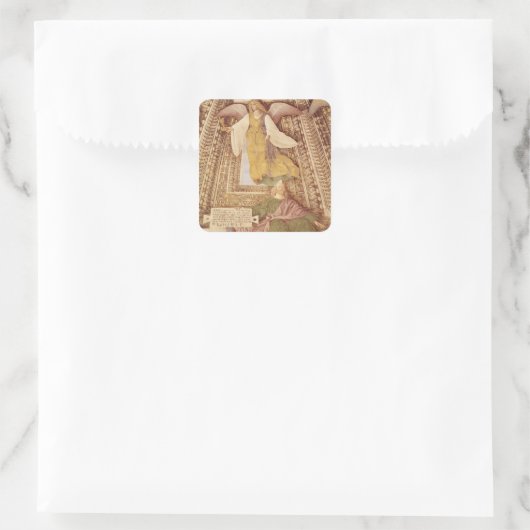 エゼキエルとエンジェルが聖杯を持っていた スクエアシール (バッグ)