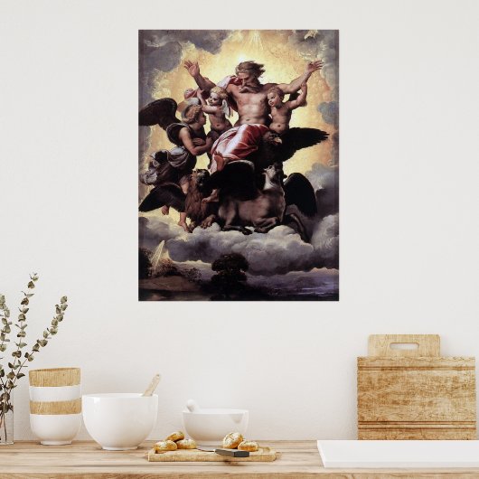 エゼキエルのビジョン – Raphael - c1518 ポスター (キッチン)