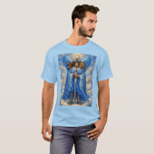 エゼキエルの幻視、4つの生き物 Tシャツ (正面フル)