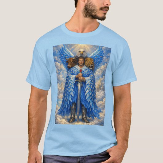 エゼキエルの幻視、4つの生き物 Tシャツ (正面)