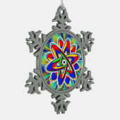 「エゼキエルの車輪」 スノーフレークピューターオーナメント (左)