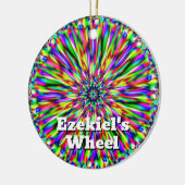 エゼキエルの車輪(言葉を変えてもいい) セラミックオーナメント (左)