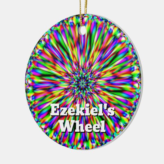 エゼキエルの車輪(言葉を変えてもいい) セラミックオーナメント (左)