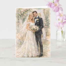 エゼキエル書25章17節にインスパイアされた楽しい結婚式の祈り カード
