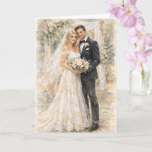 エゼキエル書25章17節にインスパイアされた楽しい結婚式の祈り カード (蘭)