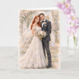エゼキエル書25章17節にインスパイアされた楽しい結婚式の祈り カード