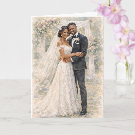エゼキエル書25章17節にインスパイアされた楽しい結婚式の祈り カード (蘭)