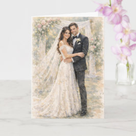 エゼキエル書25章17節に触発された楽しい結婚式の祈り カード