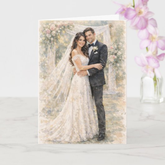 エゼキエル書25章17節に触発された楽しい結婚式の祈り カード (蘭)