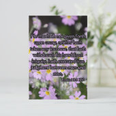 エゼキエル18:8 KJV聖書の詩の詩的な挨拶 カード (スタンド正面)