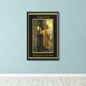 エゼキエル33:30あなたがたのために、人の子。 キャンバスプリント (インサイチュ (ウッドフロア))