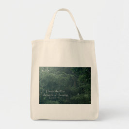 エゼキエル34:26には雨があ賛美る。 トートバッグ