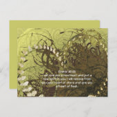 エゼキエル36:26は与え新しいハートを入れて ポストカード (正面/裏面)