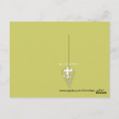 エゼキエル36:26は与え新しいハートを入れて ポストカード (裏面)