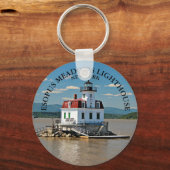 エソプスメドウズライトハウスニューヨークキーチェーン キーホルダー (正面)