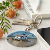 エソプスメドウズライトハウスニューヨークキーチェーン キーホルダー (側面)