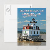 エソプスメドウズライトハウスニューヨークポストカード ポストカード (正面/裏面)