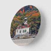 エソプスメドウズライトハウス ラウンド壁時計 (傾斜)