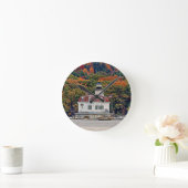 エソプスメドウズライトハウス ラウンド壁時計 (ホーム)