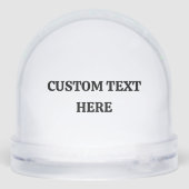 エゾウアイブルーマティ雪パーソナライズされた球ギフト (裏面)