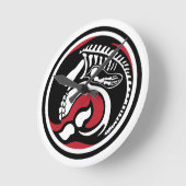 エゾクジラ ラウンド壁時計 (傾斜)