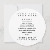 エゾクジラ 招待状 (裏面)