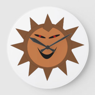 エゾーチホッグかわいいゴシックハロウィンウォールクロック ラージ壁時計