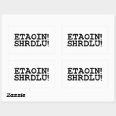 エタオイン！シュルルー！ 長方形シール (シート)