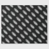 エタニティラッピング紙-黒 ラッピングペーパー (フラット)