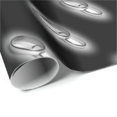 エタニティラッピング紙-黒 ラッピングペーパー (ロールコーナー)