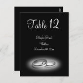 エタニティ テーブル ナンバー(ブラック) ポストカード (正面/裏面)