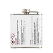 エタノールHMIS/GHSの安全ラベルのフラスコ フラスク (裏面)