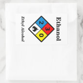 エタノールMSDSのステッカー 長方形シール (バッグ)