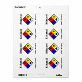 エタノールMSDSラベル ラベル (フルシート)