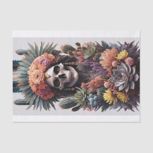 エターナルウォリアー先住民アメリカントテムスカル 薄葉紙 (正面)