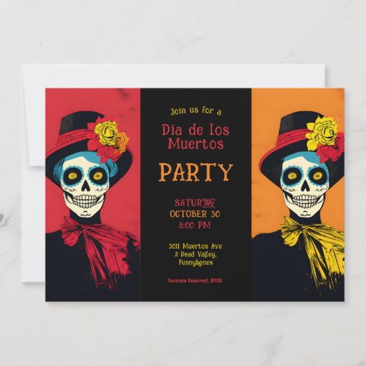 💀エターナルエレガンスディアデロスムエルトス 招待状 (正面)