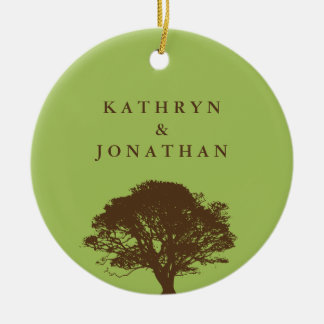 エターナルオークツリー気持ちグリーンホリデーキープサケ セラミックオーナメント