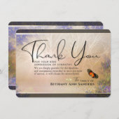 エターナルガーデン悔やみや弔慰サンキューカード 招待状 (正面/裏面)